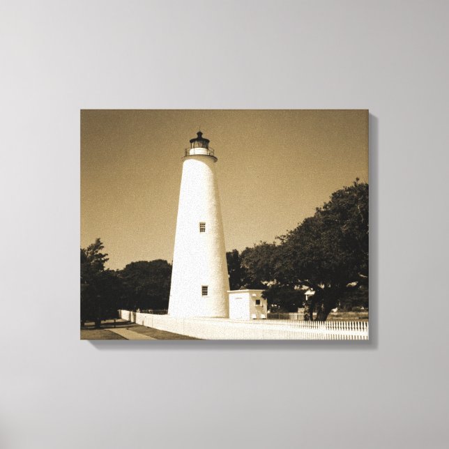 Ocracoke Lighthouse Canvas Print (Front)