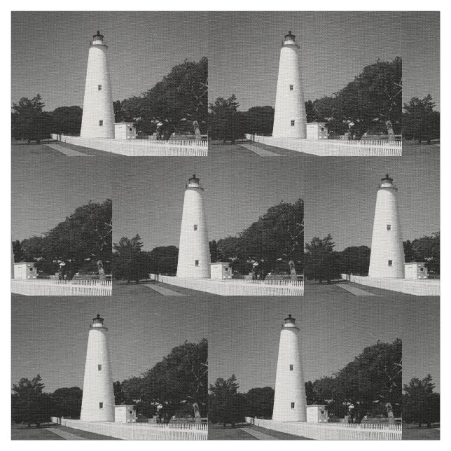 Ocracoke Lighthouse Fabric (Swatch)