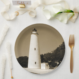Ocracoke Lighthouse Paper Plate