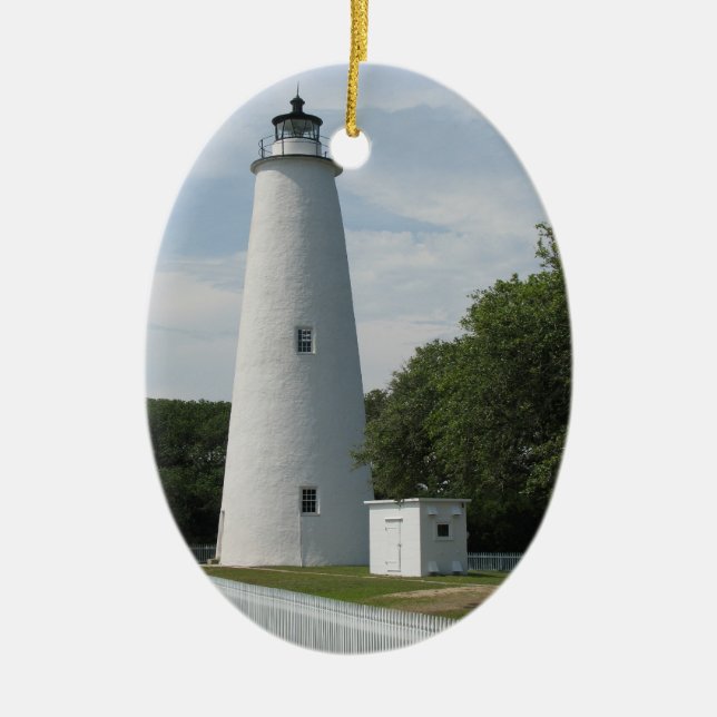 Ocracoke, North Carolina Lighthouse Ornament (Front)
