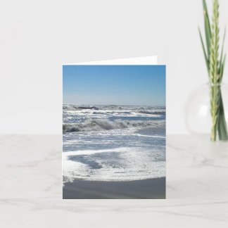 Ocracoke waves note card