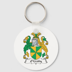O'Crotty Family Crest Key Ring