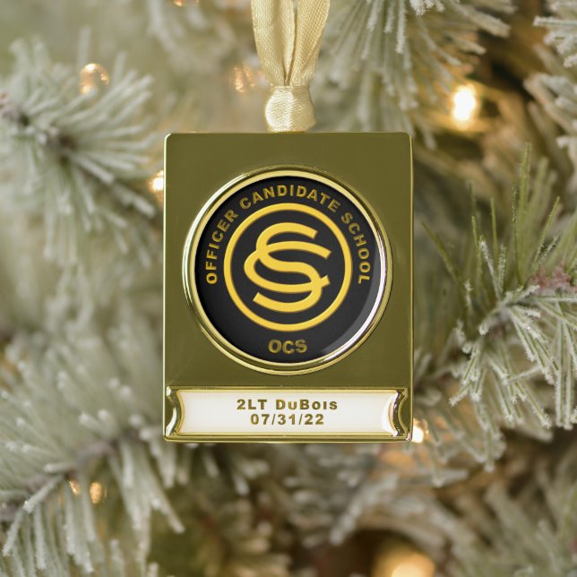 OCS Christmas Banner Ornament (Tree)