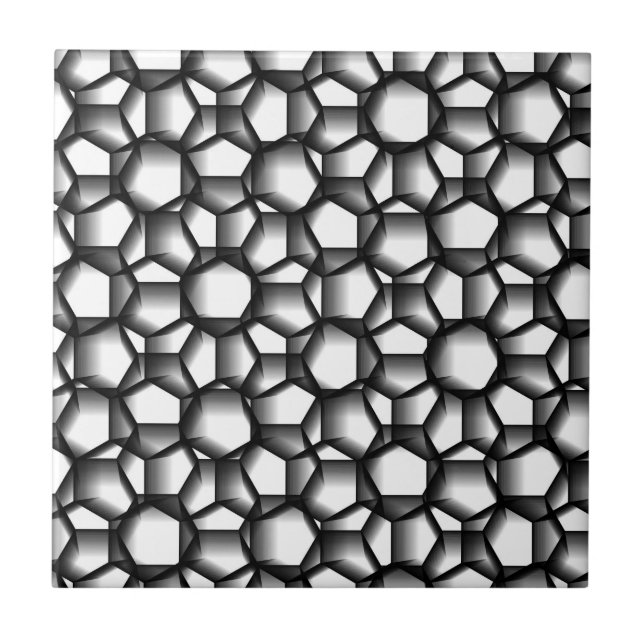 Octagon Lace Ceramic Tile (Front)