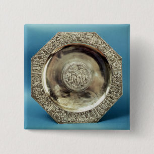 Octagonal Dish from Kaiseraugst, Roman 15 Cm Square Badge
