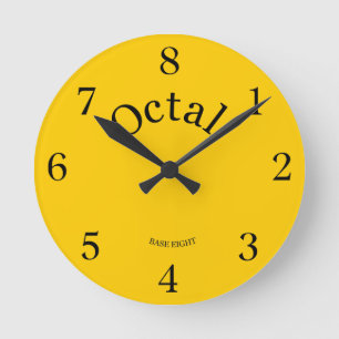 Octal clock live your life in base 8