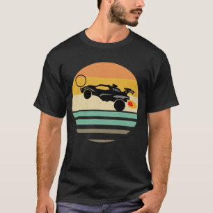 Octane Rocket Soccer Retro Sunset Distressed T-Shirt