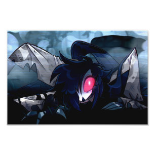 Octavia Halloween Slasher   Helluva Boss   Photo Print