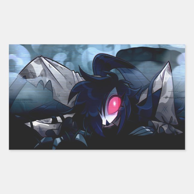 Octavia Halloween Slasher | Helluva Boss |  Rectangular Sticker (Front)