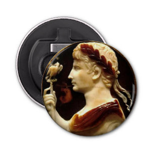 Octavian Augustus Cameo Lothair Cross Ancient Rome Bottle Opener