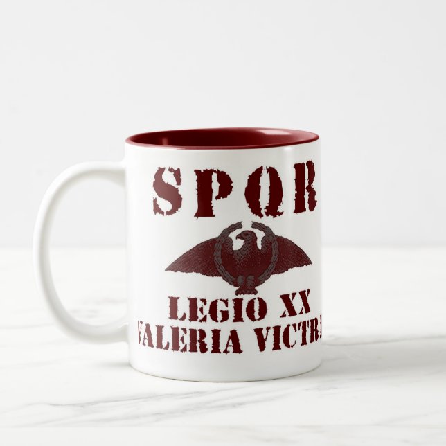 Octavian/Augustus Valiant 20th Roman Legion Mug (Left)