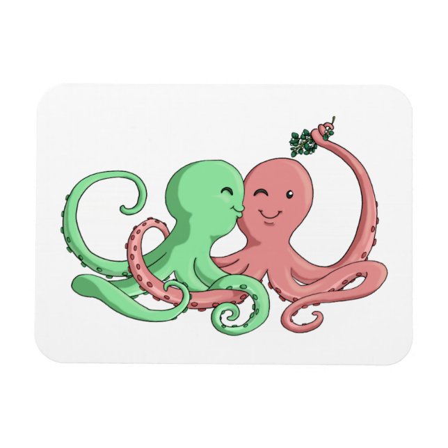 Octi Mistletoe Magnet (Horizontal)