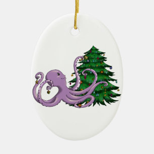 Octi Tree Ceramic Ornament