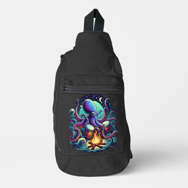 Octo-Beats by the Fire Sling Bag (Front)