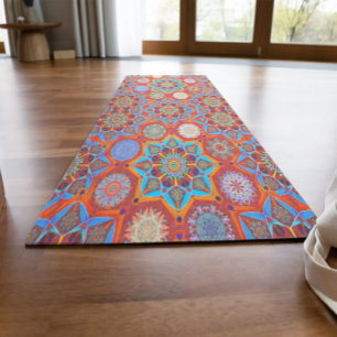 Octo brightener arabesque Moorish red Yoga Mat