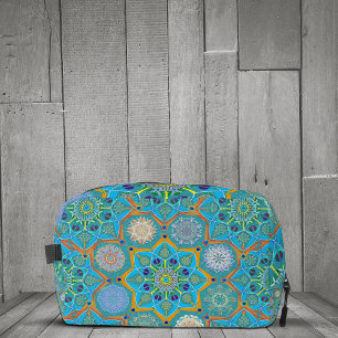 Octo brightener arabesque Moorish turquoise Dopp Kit