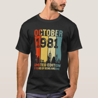 October 1981 Limited Edition 40 Years Of Being Awe T-Shirt