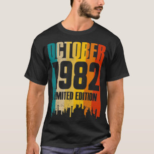 October 1982 39 Years Old Birthday Limited Edition T-Shirt