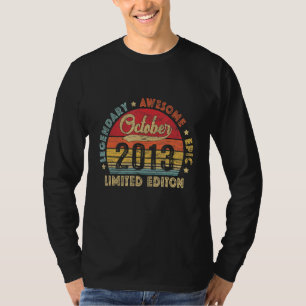 October 2013 9th Birthday Legendary Awesome Epic S T-Shirt