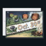 October 30 Halloween Birthday Greeting Card<br><div class="desc">For those who have a birthday on October 30,  a Halloween themed birthday card.</div>