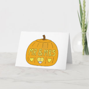 October 31st Halloween Wedding Anniversary Card