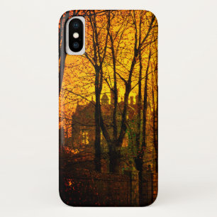 October Afterglow John Atkinson Grimshaw iPhone X Case