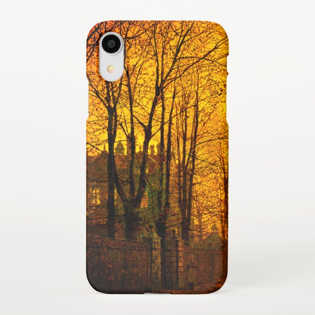 October Afterglow John Atkinson Grimshaw iPhone Case (Back)