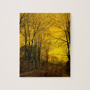 October Afterglow John Atkinson Grimshaw Jigsaw Puzzle