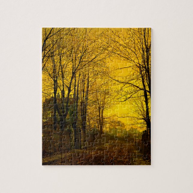 October Afterglow John Atkinson Grimshaw Jigsaw Puzzle (Vertical)