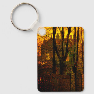 October Afterglow John Atkinson Grimshaw Key Ring
