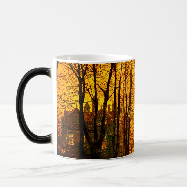 October Afterglow John Atkinson Grimshaw Magic Mug (Left)