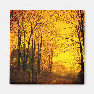 October Afterglow John Atkinson Grimshaw Magnet