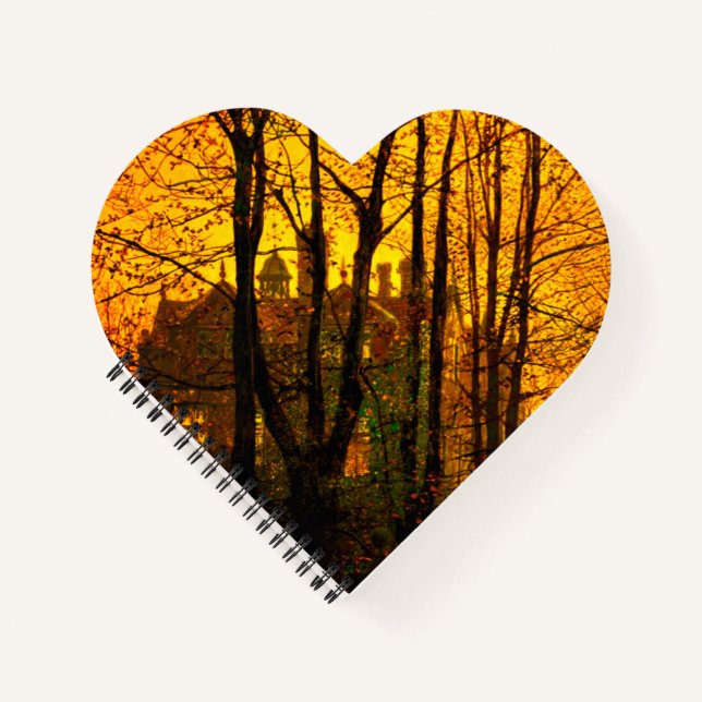 October Afterglow John Atkinson Grimshaw Notebook (Front)