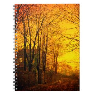 October Afterglow John Atkinson Grimshaw Notebook