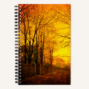 October Afterglow John Atkinson Grimshaw Notebook