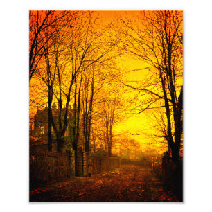 October Afterglow John Atkinson Grimshaw Photo Print