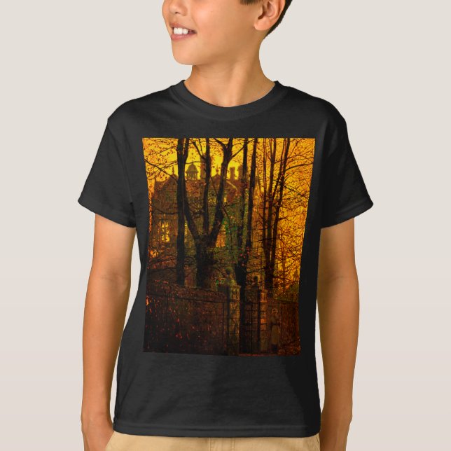 October Afterglow John Atkinson Grimshaw T-Shirt (Front)