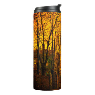 October Afterglow John Atkinson Grimshaw Thermal Tumbler