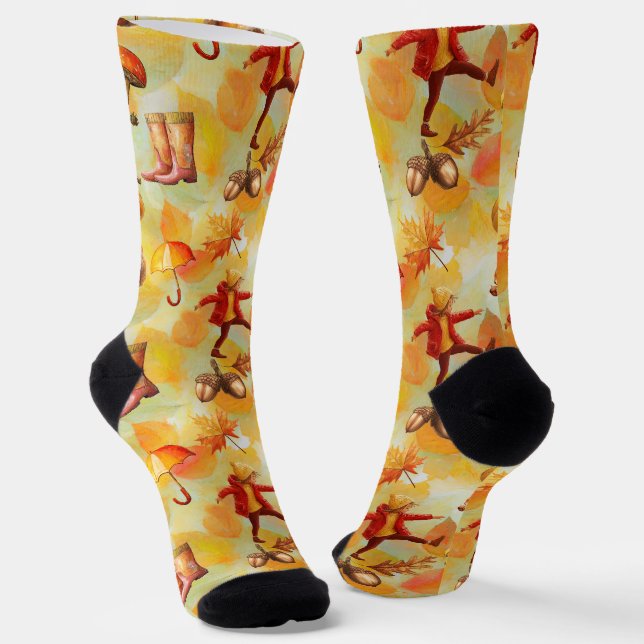 October and November Socks (Angled)