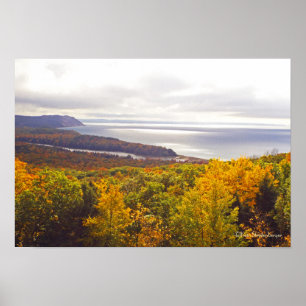 OCTOBER AT SLEEPING BEAR DUNES NATIONAL PARK POSTER