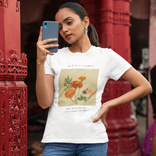 October Birth Month Flower T-Shirt