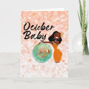 October Birthday Card - October Birthday Girl Card