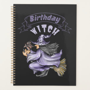 October Birthday Witch Spooky Halloween Planner