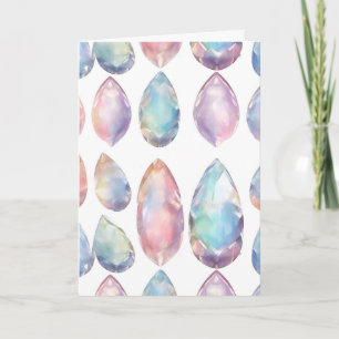 October Birthstone Opal Birthday Card