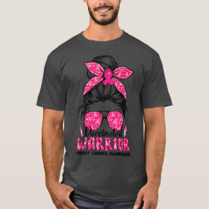 October Breast Cancer Warrior Support Pink Ribbon T-Shirt