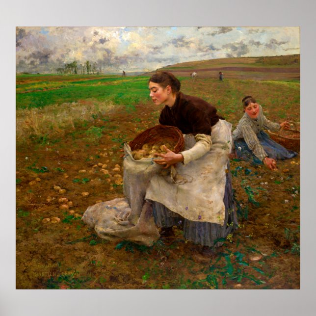 October by Jules Bastien-Lepage (1878) Poster (Front)