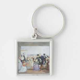 October Celebration in Rome, 1842 Key Ring