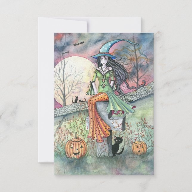 October Chill Halloween Postcard (Front)