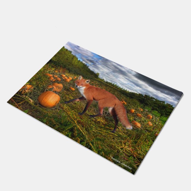 "October Fox" Doormat (Angled)
