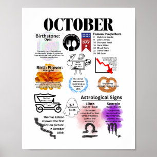 October Fun Facts Poster